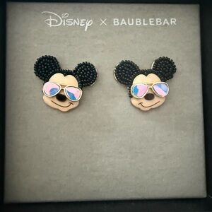 Mickey Mouse Baublebar Earrings - Black
